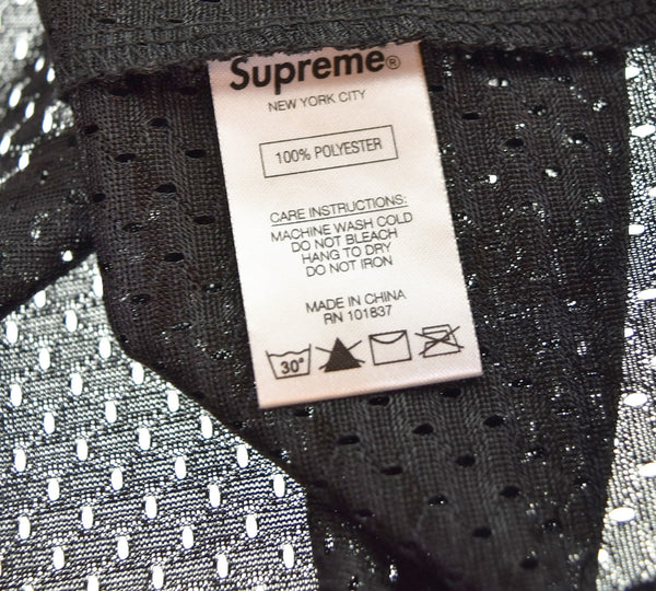 シュプリーム SUPREME  20SS Glitter Football Top グリッター ロゴ メッシュ フットボール トップ Tシャツ ブラック Mサイズ 103MT-3339