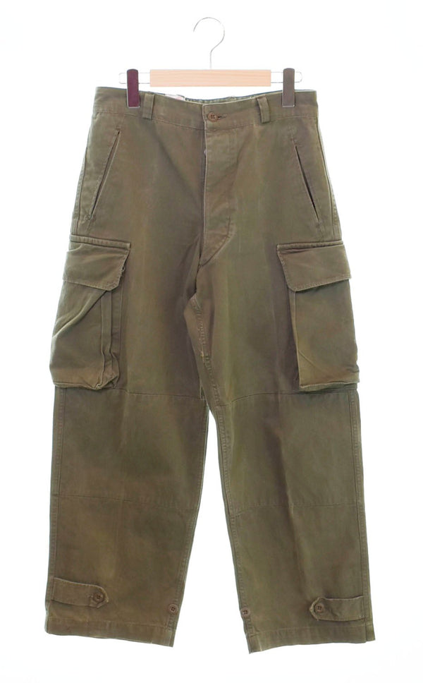 ミリタリーアイテム military FRENCH ARMY フランス軍 M47 CARGO PANTS ヘリンボーン カーゴパンツ カーキ 11 103MB-277