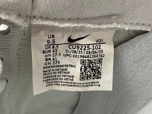 ナイキ NIKE 25年製 × SUPREME シュプリーム AIR FORCE 1 LOW エア フォース ロー AF1 スケボー シューズ 白 黒 CU9225-102 メンズ靴 スニーカー ホワイト 27.5cm 104S-1001