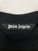 パームエンジェルス PALM ANGELS SPRAYED LOGO TEE スプレー ロゴ Tシャツ 半袖 クルーネック カットソー 黒 PMAA001S20413055 Tシャツ プリント ブラック Lサイズ 104MT-1142