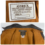 【曜日割引対象外】 アヴィレックス AVIREX A-2 レザー フライトジャケット USA製 ジャケット ブラウン 42サイズ 201MT-4519 VB