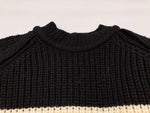 キディル KIDILL Border Pullover Knit Insist on British Wool ボーダーニット 白 黒 表記なし セーター ボーダー ブラック 101MT-2426