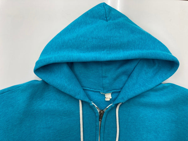 ヴィンテージ vintage 70s 80s 70年代 80年代 ジップアップ YKK 片爪 USA製  ライトブルー 水色 パーカ 無地 ブルー 104MT-1760