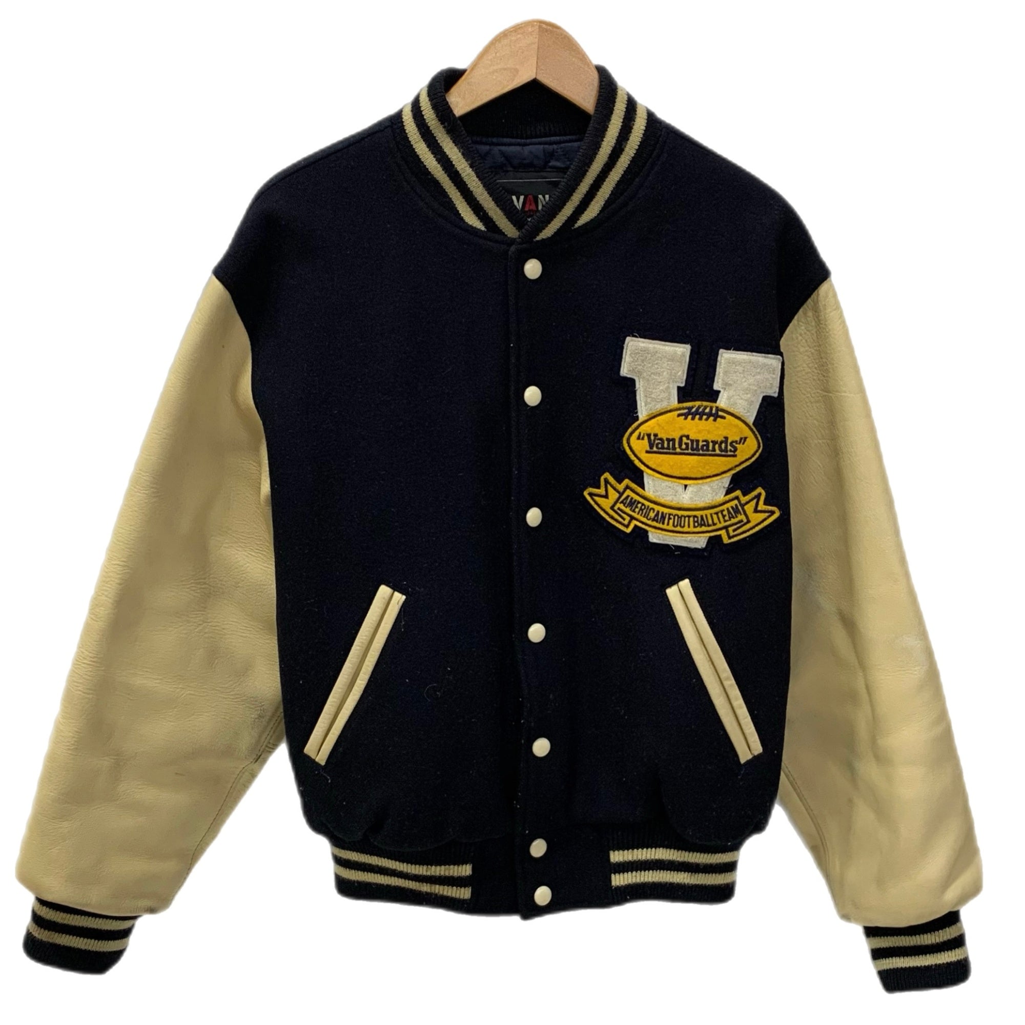 ヴァン VAN スタジャン ジャケット ネイビー Mサイズ 201MT-5158