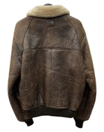 ショット SCHOTT B-6 SHEEPSKIN JACKET シープスキン ジャケット フライト ボア ジップアップ アウター 茶 サイズ 38 ジャケット 無地 ブラウン 104MT-1714