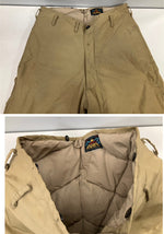 エディーバウアー Eddie Bauer 60's 60年代 日の出タグ GOOSE DOWN グースダウン ダウンパンツ 42TALON ZIP VINTAGE ヴィンテージ ボトムスその他 ベージュ 101MB-744