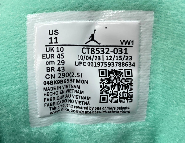 ナイキ NIKE 23年製 AIR JORDAN 3 GREEN GLOW エア ジョーダン グリーン グロー AJ3 ジャンプマン シューズ 灰 黒 CT8532-031 メンズ靴 スニーカー ブラック 29cm 104S-784