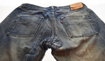 リーバイス Levi's 00's 2004年 501xx 1955年 復刻 USA製 アメリカ限定 ボタンフライ ボタン裏 R リペア デニム ブルー 35/34 103MB-595
