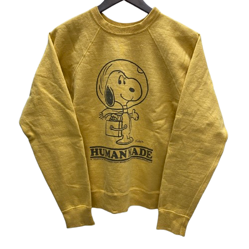 【曜日割引対象外】　ヒューマンメイド HUMAN MADE PEANUTS Sweatshirt スウェット 黄色 Sサイズ 201MT-3459 VB