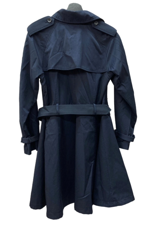ジャンポールゴルチエ Jean Paul GAULTIER トレンチ TRENCH COAT ライトアウター テーラード TAILORED ダブルブレスト ウエストベルト スロートラッチ 膝丈 ベトナム製 NAVY 紺 JP-S16-C0001-A コート ネイビー SIZE40 104LT-235