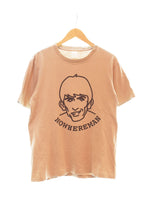 ナンバーナイン NUMBER (N)INE 02AW アーカイブ ジョージ期 NOWHERE MAN プリントTシャツ 4 Tシャツ ベージュ 103MT-2049