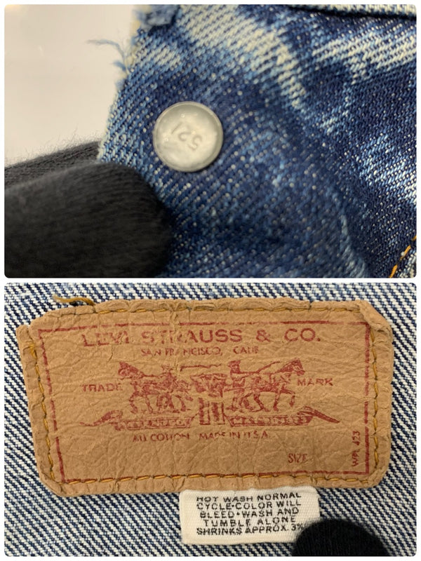 【曜日割引対象外】 リーバイス Levi's 70's 70505 デニムジャケット USA製 4th BigE ケアタグ ジャケット 201MT-3220 VB