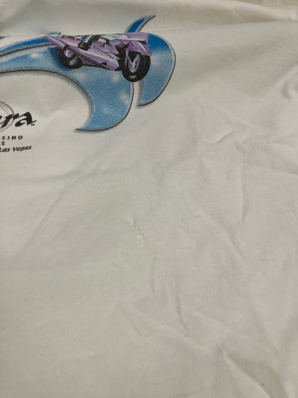 ヴィンテージ vintage 90's 90年代  Splash Riviera HOTEL & CASINO ピンナップガール 企業モノ カジノ プロモーション アートT XL Tシャツ ホワイト LLサイズ 101MT-5065