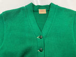 ヴィンテージ vintage 50s 50年代 Dehen レタードカーディガン ニット 緑 カーディガン 無地 グリーン 104MT-1855