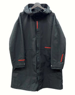 ダブレット doublet 17AW HIGH DENSITY MATERIAL COAT ハイ デンシティー マテリアル コート フード ジャケット アウター 黒 17AW10CO18 ジャケット ロゴ ブラック Mサイズ 104MT-1132