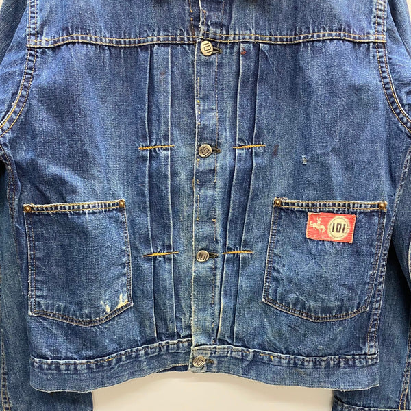【曜日割引対象外】 ヴィンテージ vintage 40's MONTGOMERY WARD 101 DENIM JACKET ジャケット ブルー 201MT-3679 VB