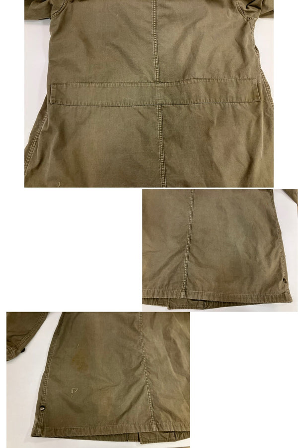 ミリタリー military 40’s～ 40年代～ US ARMY 米軍実物  M-47 コットンサテン オーバーコート フィールド モッズ パーカー VINTAGE ヴィンテージ ジャケット カーキ Sサイズ 101MT-5039