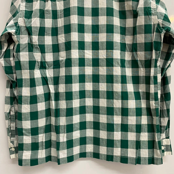 【曜日割引対象外】 ヴィンテージ vintage ~50's McGREGOR USA製 ブロックチェック オープンカラーシャツ 長袖シャツ グリーン Mサイズ 201MT-4369 VB