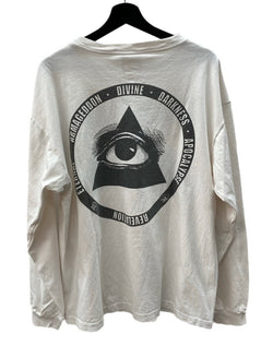 セントマイケル SAINT MICHAEL 23AW KK_LS TEE / COMPLICATED コンプリケイテッド ロングスリーブ Tシャツ ロンT 白 SM-A23-0000-C19 ロンT プリント ホワイト XLサイズ 104MT-1302