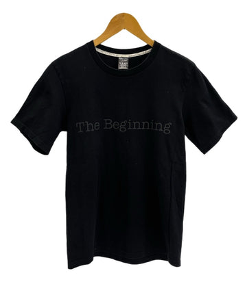 ナンバーナイン NUMBER (N)INE The Biginning 半袖カットソー プリントTシャツ 黒 サイズ2 Tシャツ ブラック 101MT-4162