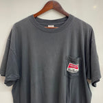 【曜日割引対象外】 ヴィンテージ vintage 90's マルボロ Marlboro snake pass DELTA USA製 ポケット Tシャツ ブラック XLサイズ 201MT-4489 VB