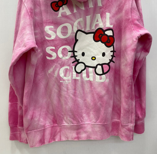 アンチソーシャルソーシャルクラブ Anti Social Social Club x Hello Kitty Hoodie FW19 ハローキティ パーカ ピンク Lサイズ 201MT-2694