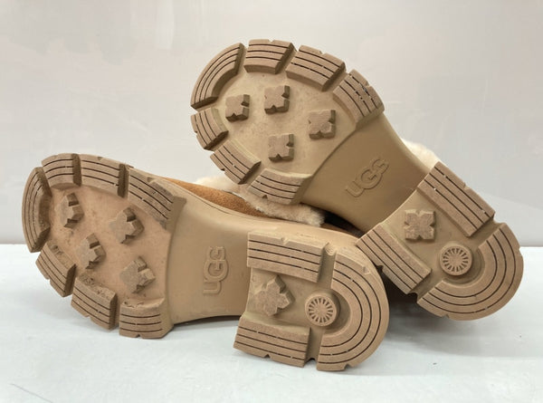 アグ UGG Brooklyn Sunburst ブルックリン サンバースト Boots 厚底 ヒール スエード ファー ムートン BROWN 茶色 1145710 レディース靴 ブーツ ムートンブーツ ブラウン 25cm 104S-702