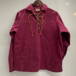 【曜日割引対象外】 ヴィンテージ vintage Punderson 60's 70's レースアップ デニムプルオーバーシャツ ジャケット ワインレッド 201MT-4872 VB