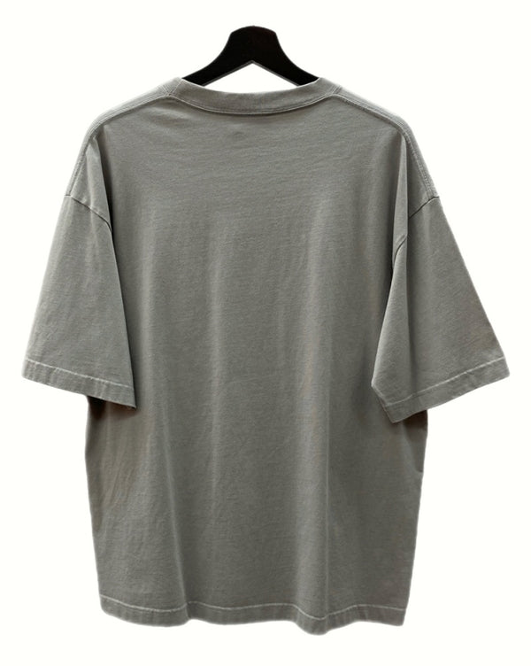 バレンシアガ BALENCIAGA BB CORP MEDIUM FIT T-SHIRT ミディアム フィット Tシャツ 胸ロゴ 半袖 カットソー 薄茶 612966 TJV87 Tシャツ 刺繍 ベージュ Mサイズ 104MT-1182