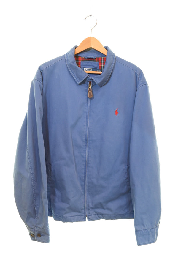 ラルフローレン RalphLauren スウィングトップ ブルゾン チンストラップ ジャケット ブルー LLサイズ 103MT-3093