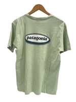 パタゴニア PATAGONIA 90s Vintage ヴィンテージ Beneficial T's  USA製 オーバルロゴ プリントTシャツ Tシャツ グリーン Sサイズ 101MT-4737