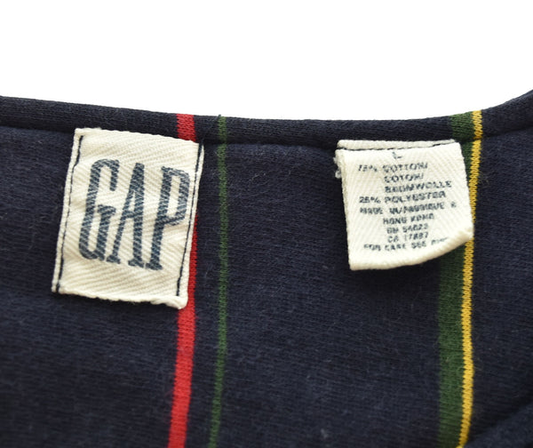 ギャップ GAP 90s OLD GAP スウェットカーディガン メタルボタン 90's カーディガン ネイビー Lサイズ 103MT-3028