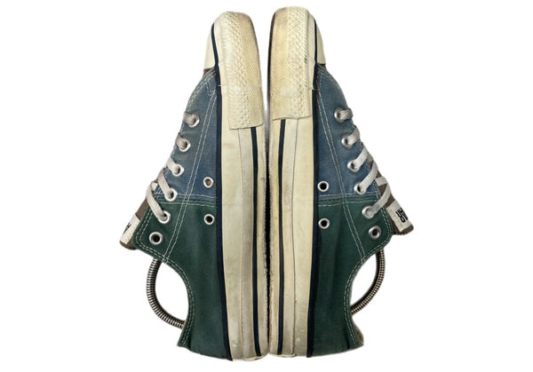 コンバース CONVERSE 90s ALL STAR LOW オールスターロー キャンバス ヴィンテージ クレイジーパターン USA製 シューズ US7 緑 青 16974 メンズ靴 スニーカー マルチカラー 25.5cm 104S-886
