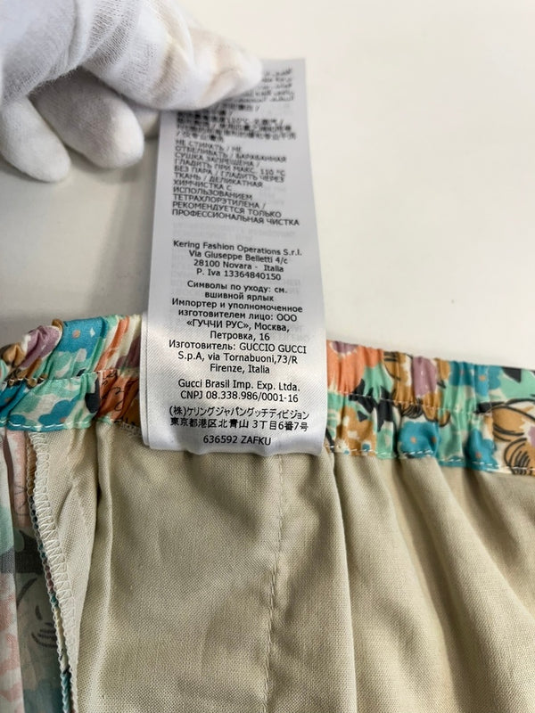 グッチ GUCCI LIBERTY リバティプリント ショートパンツ 総柄 花柄 636592 ハーフパンツ マルチカラー サイズ48 101MB-655