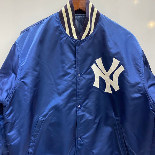 【曜日割引対象外】 スターター STARTER 90's New York Yankees USA製 ジャケット ブルー Lサイズ 201MT-4191 VB