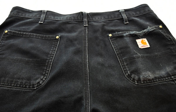 カーハート carhartt  USA製 ダブルニー ダック地 ペインターパンツ 黒 ボトムスその他 ブラック 38 103MB-223