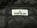 ストーンアイランド STONE ISLAND SOFT SHELL-R ソフトシェル Primaloft プリマロフト 中綿 ナイロン ブルゾン ダブルジップ フーディー 黒 ジャケット ロゴ ブラック Mサイズ 104MT-726