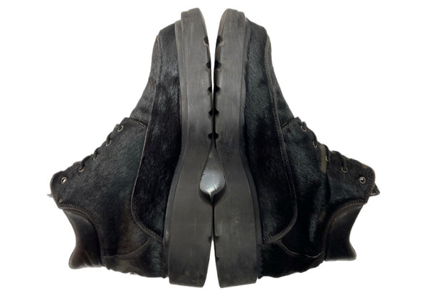 バッファロー Buffalo LACEUP BOOTS レースアップ ブーツ ハラコ 厚底 黒 5927 メンズ靴 ブーツ その他 ブラック サイズ 41 104S-1075