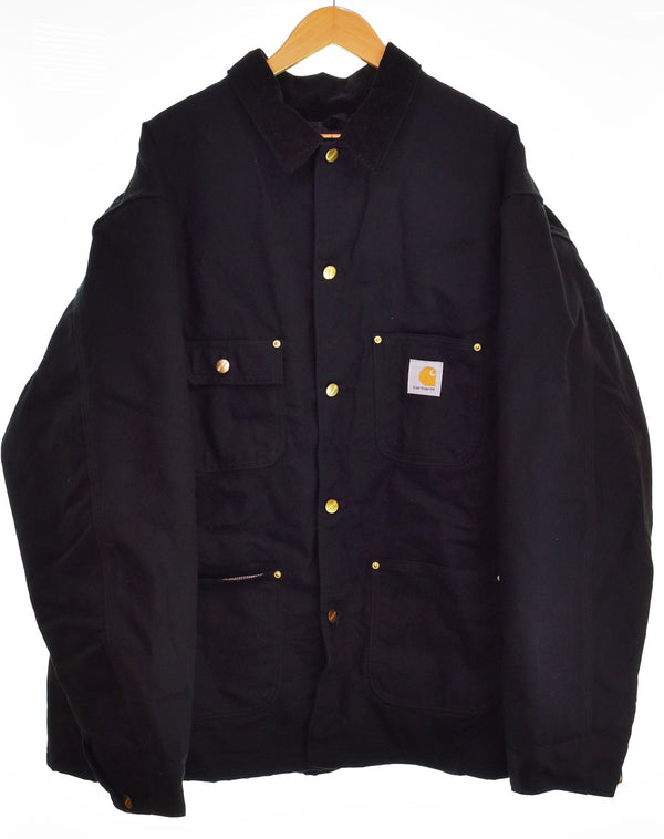カーハート Carhartt ミシガン チョア コート MICHIGAN CHORE COAT Made in Mexico メキシコ製 ダック カバーオール ブランケット付き  2XL ジャケット ブラック 103MT-3442