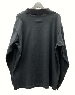 ダブルタップス WTAPS 20SS DAWN. MOCK NECK LS /TEE. モック ネック ロング スリーブ アーチ デカロゴ 長袖 黒 201ATDT-CSM34 SIZE2 ロンT ロゴ ブラック 104MT-782