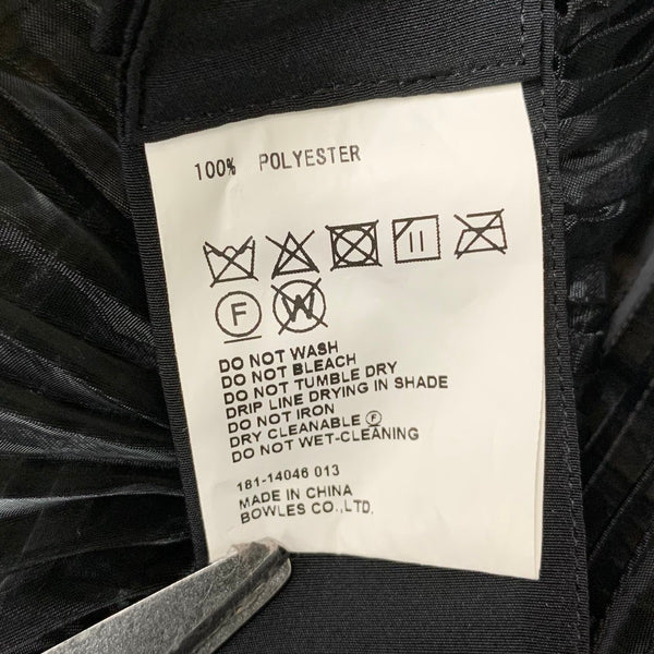 ハイク HYKE 18SS オーガンジープリーツスカートロングスカート 181-14046-013 スカート ブラック 201LB-110