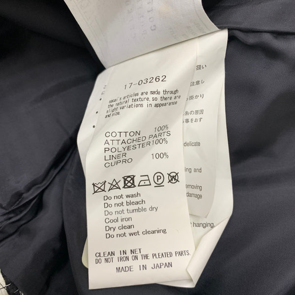 サカイ sacai 17SS チェック ドッキング シアーレイヤード プリーツ スカート 17-03262 スカート ブラック 201LB-108