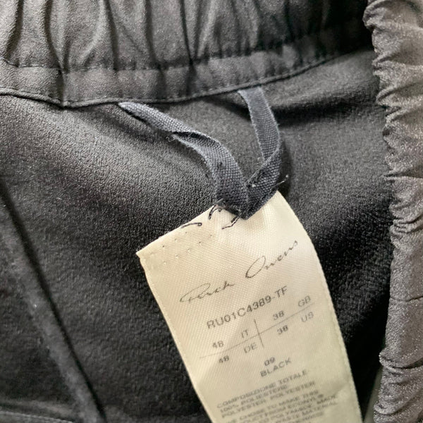 リックオウエンス Rick Owens サルエル ショーツ RU01C4389-TF ハーフパンツ ブラック 38サイズ 201MB-1213