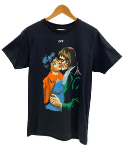 オフホワイト Off-White Kiss Graphic T-Shirt キス グラフィック 半袖カットソー クロスアローロゴ　黒 BLK Tシャツ ブラック Sサイズ 101MT-3683