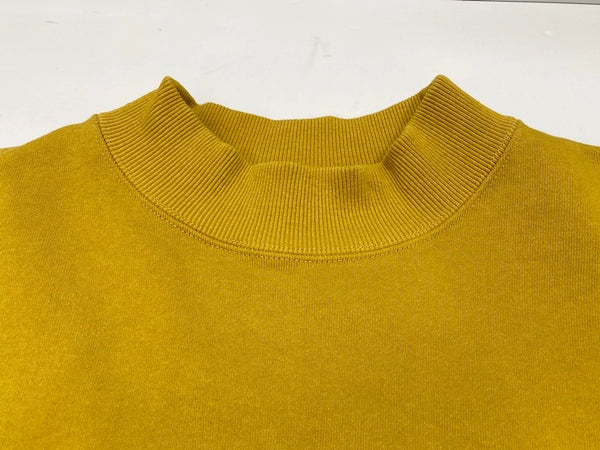 ケボズ Keboz BB SMALL WAPPEN SWEAT MOCKNECK YELLOW プルオーバー モックネック トレーナー スウェット ロゴ イエロー Sサイズ 101MT-2303