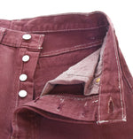 リーバイス Levi's 90's 90年代 米国製 USA カラーデニムパンツ ワインレッド 32 34 201-0651  デニム 32 103MB-688