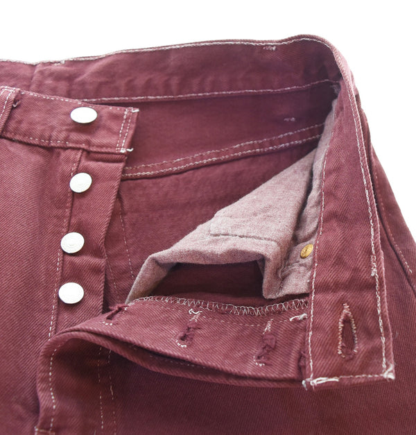 リーバイス Levi's 90's 90年代 米国製 USA カラーデニムパンツ ワインレッド 32 34 201-0651  デニム 32 103MB-688