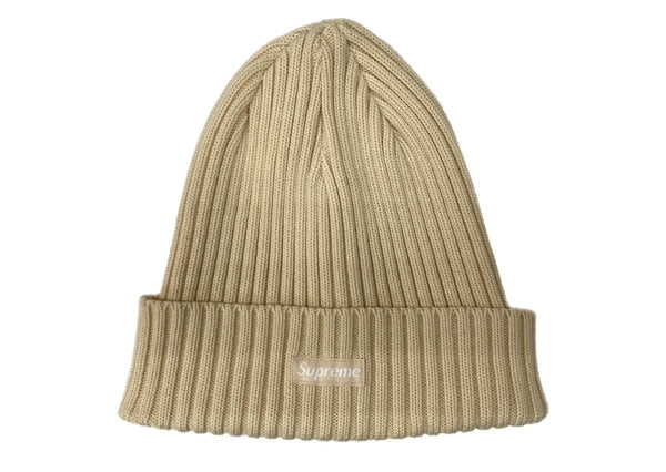 シュプリーム SUPREME Overdyed Beanie オーバーダイ ビーニー スモールボックスロゴ ニット帽 帽子 薄茶 帽子 メンズ帽子 ニット帽 ロゴ ベージュ ONE SIZEサイズ 104H-56