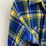 【曜日割引対象外】 ヴィンテージ vintage 40's Manhattan チェックウールシャツ 長袖シャツ ブルー 2サイズ 201MT-4701 VB