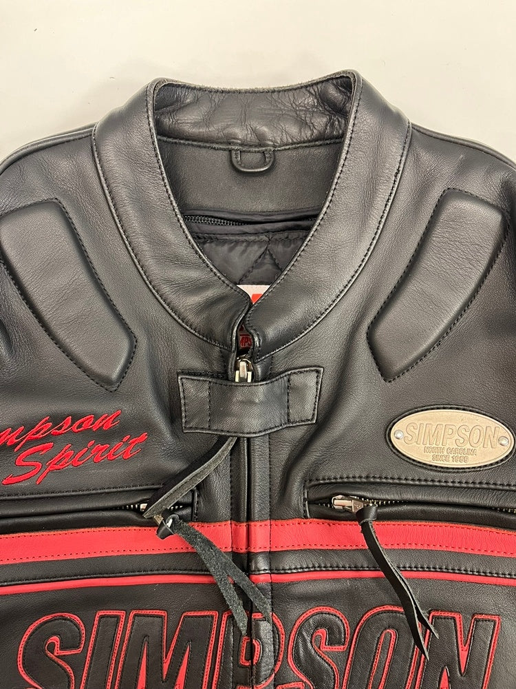 シンプソン SIMPSON 牛革 レザージャケット シングルライダース